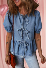 Load image into Gallery viewer, Deal With It Denim Top
