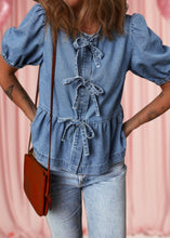 Load image into Gallery viewer, Deal With It Denim Top