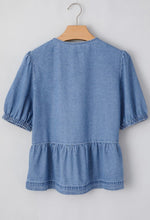 Load image into Gallery viewer, Deal With It Denim Top