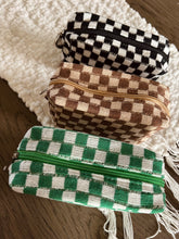 Load image into Gallery viewer, Checkered Cosmetic Bag

