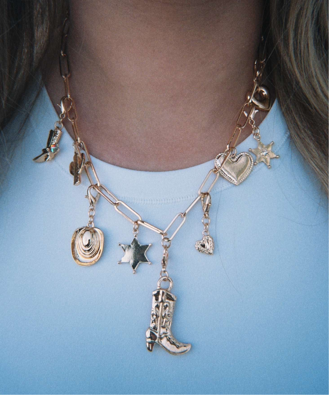 Cowgirl Vibes Charm Necklace